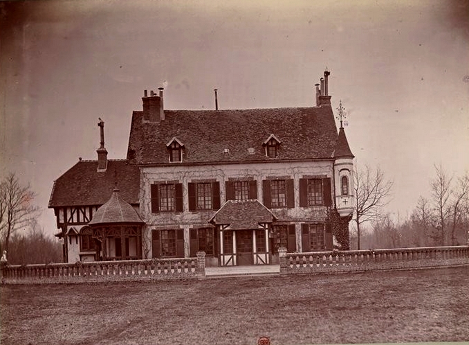 Pavillon de la Fresnaye - Tiré de l'ouvrage L'Equipage du marquis de Chambray - Photos de Maurice de Gasté (1894) - Bnf (Gallica)